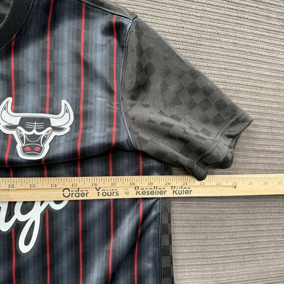 Mitchell & Ness Chicago Bulls Top Men Small Black Polyester Sublimated. - Picture 5 of 9